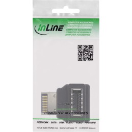 InLine Adattatore USB 3.2 interno, pannello frontale da USB-E m a USB-E f 90°