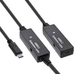 InLine Estensione attiva USB 3.2 Gen.1, da spina USB-C a presa USB-C, 15m