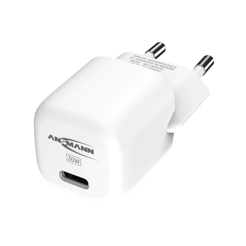 Ansmann 1001-0154 Caricabatterie per dispositivi mobili Universale Bianco USB Ricarica rapida Interno