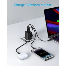 Anker 336 Charger (67W) Computer portatile, Telefono cellulare, Computer portatile, Power bank, Smartphone, Orologio