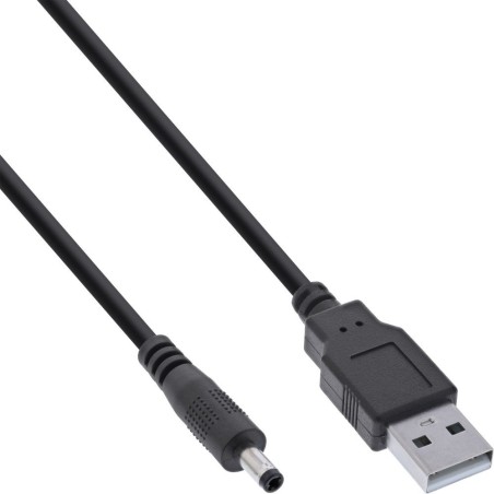 InLine cavo adattatore di alimentazione, da USB A maschio a spina DC4x1,7mm, 1m