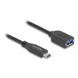 DeLOCK Cavo coassiale USB 10 Gbps da USB Type-C maschio a Tipo-A femmina da 25 cm