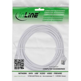 InLine Cavo patch slim, U FTP, Cat.8.1, TPE senza alogeni, bianco 5m