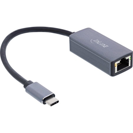 InLine Cavo adattatore di rete ethernet da USB 3.2 a 2.5G, da USB-C a RJ45