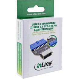 InLine USB 3.0 Scheda madre - Adattatore USB 3.2 Type-E Key-A interno