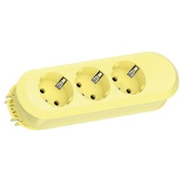 Bachmann 387.2704 prolunghe e multiple 1,5 m 3 presa(e) AC Interno Giallo