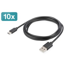 Digitus Cavo di connessione USB Type-C™, confezione da 10 pezzi