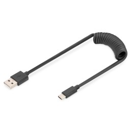 Digitus Cavo a spirale USB 2.0 - da USB - A a USB - C