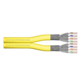 Digitus Cavo di installazione con doppino intrecciato CAT 7A, S FTP, AWG 22 1, FRNC-C LSZH-3