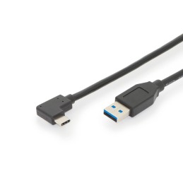 Digitus Cavo di collegamento Type-C USB, Gen2, Type-C 90° su A