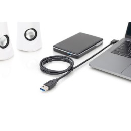 Digitus Cavo di collegamento Type-C USB, Gen2, Type-C 90° su A