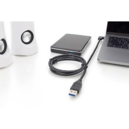 Digitus Cavo di collegamento Type-C USB, Gen2, Type-C 90° su A