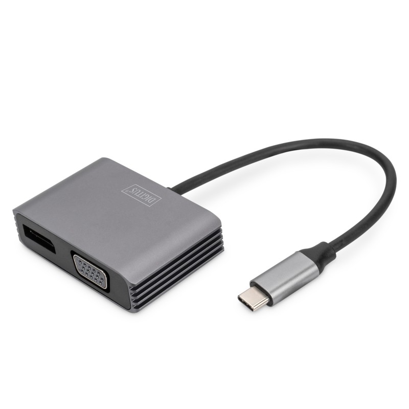 Digitus Adattatore grafico USB Type-C™ 4K 2in1 DisplayPort + VGA