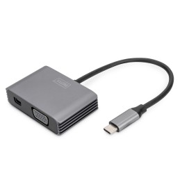 Digitus Adattatore grafico USB Type-C™ 4K 2in1 Mini DisplayPort + VGA