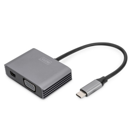 Digitus Adattatore grafico USB Type-C™ 4K 2in1 Mini DisplayPort + VGA