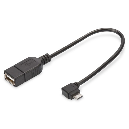 Digitus Adattatore   convertitore USB, OTG, micro B St - A Bu, 0,15 m