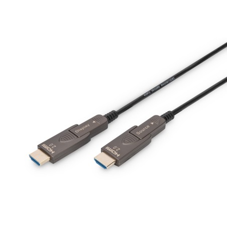 Digitus Cavo in fibra ottica ibrido 4K - HDMI AOC con 15m connettore rimovibile