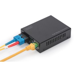 Digitus Convertitore multimediale Gigabit PoE , RJ45   SC, SM, PSE