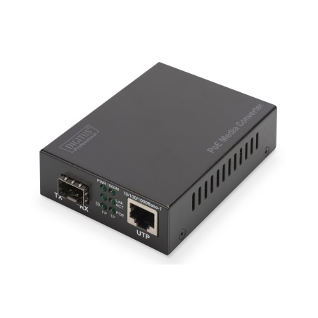 Digitus Convertitore multimediale Gigabit PoE, RJ45   SFP, PSE