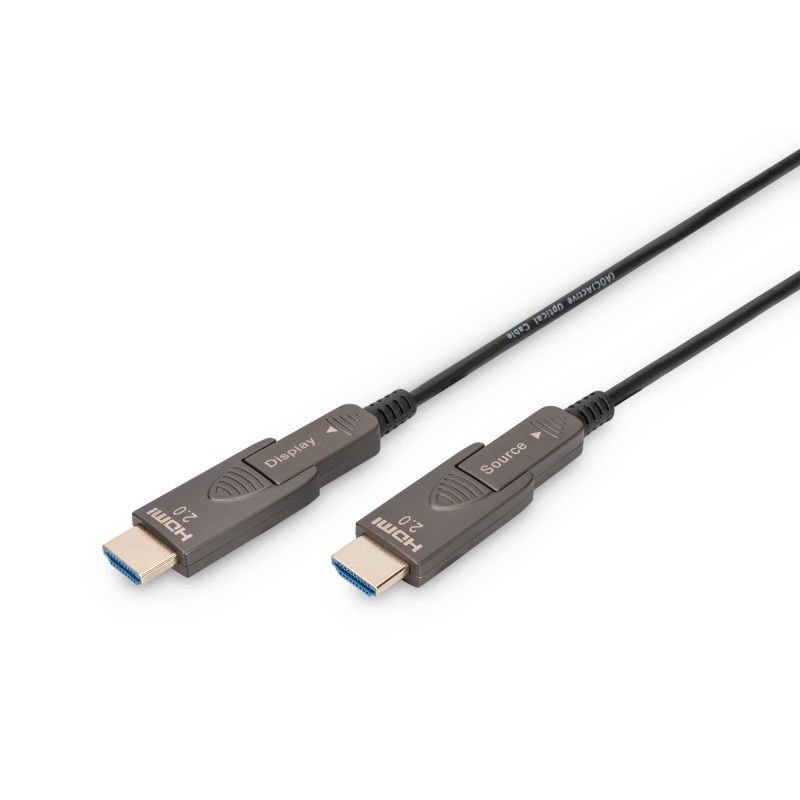 Digitus Cavo in fibra ottica ibrido 4K - HDMI AOC con 10m connettore rimovibile