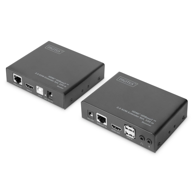 Digitus Set estensore KVM HDMI HDBaseT™ 2.0, 100 m, 4K