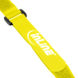 InLine Cable Strips hook-and-loop 20 x 300mm 10 pz. giallo