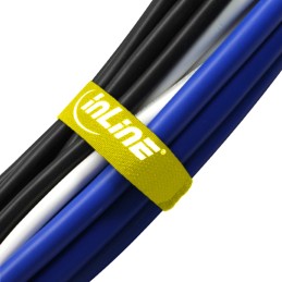 InLine Cable Strips hook-and-loop 20 x 300mm 10 pz. giallo