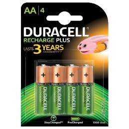 Duracell 4 LR06 1300mAh Batteria ricaricabile Nichel-Metallo Idruro (NiMH)