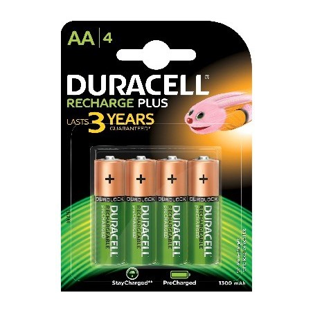 Duracell 4 LR06 1300mAh Batteria ricaricabile Nichel-Metallo Idruro (NiMH)