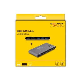 DeLOCK Switch KVM HDMI 8K 60 Hz con USB 5 Gbps