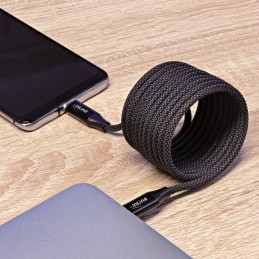 InLine Cavo magnetico USB-C, spina spina USB-C, 100W, nero, 1m