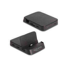 DeLOCK Docking station per smartphone 4K con supporto integrato - HDMI   USB   Hub   SD   Micro SD per Android o Windows