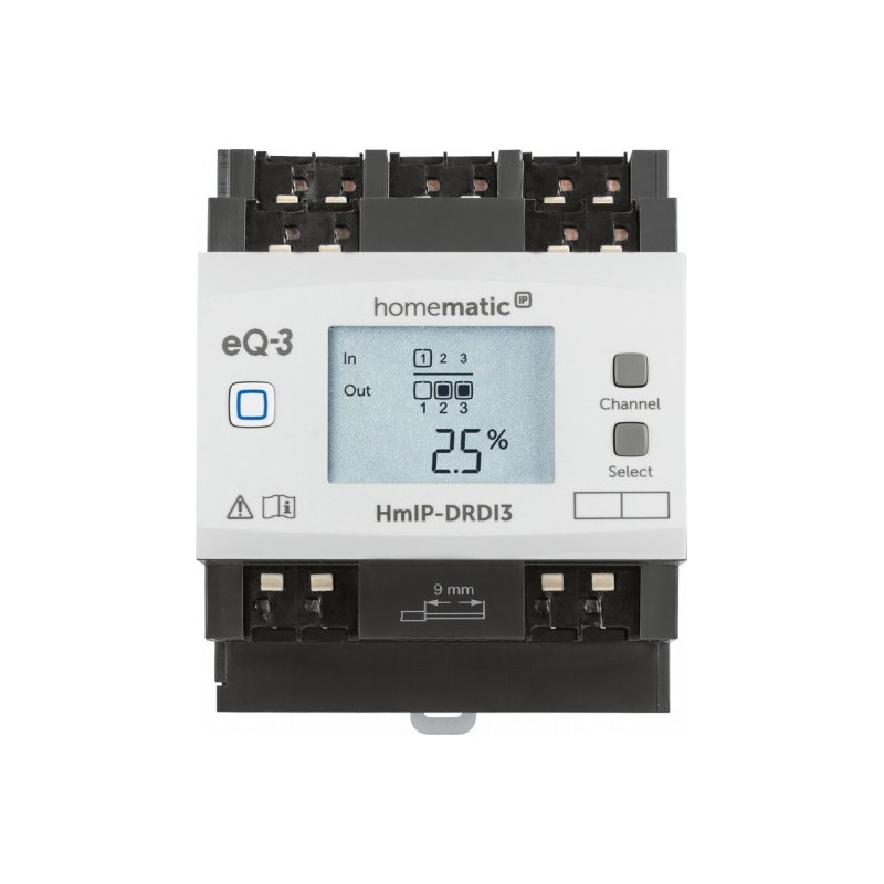 Homematic IP HMIP-DRDI3 DIN montato su guida Attuatore dimmer 3 canali