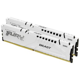 Kingston Technology FURY Beast 32GB 6000MT s DDR5 CL30 DIMM (Kit of 2) White EXPO