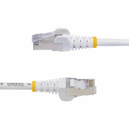 StarTech.com Cavo Ethernet CAT8 bianco da 1m, RJ45 Snagless, 25G 40G, 2000MHz, 100W PoE++, S FTP, cavo lan in rame puro 26AWG,