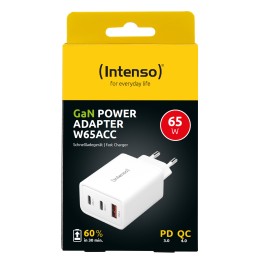 Intenso POWER ADAPTER 1XUSB-A 2XUSB-C 7806512 Universale Bianco AC Ricarica rapida Interno