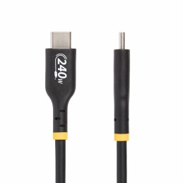 StarTech.com Cavo di Ricarica USB-C da 1m, cavo USB-C certificato USB-IF, 240W PD EPR, cavo trasferimento dati USB 2.0 Tipo-C