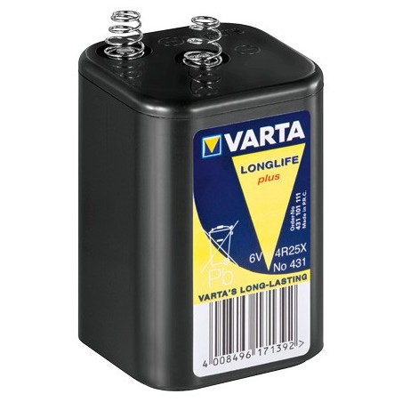 Varta 4R25X 8500mAh (431) 6V Batteria monouso Cloruro di zinco