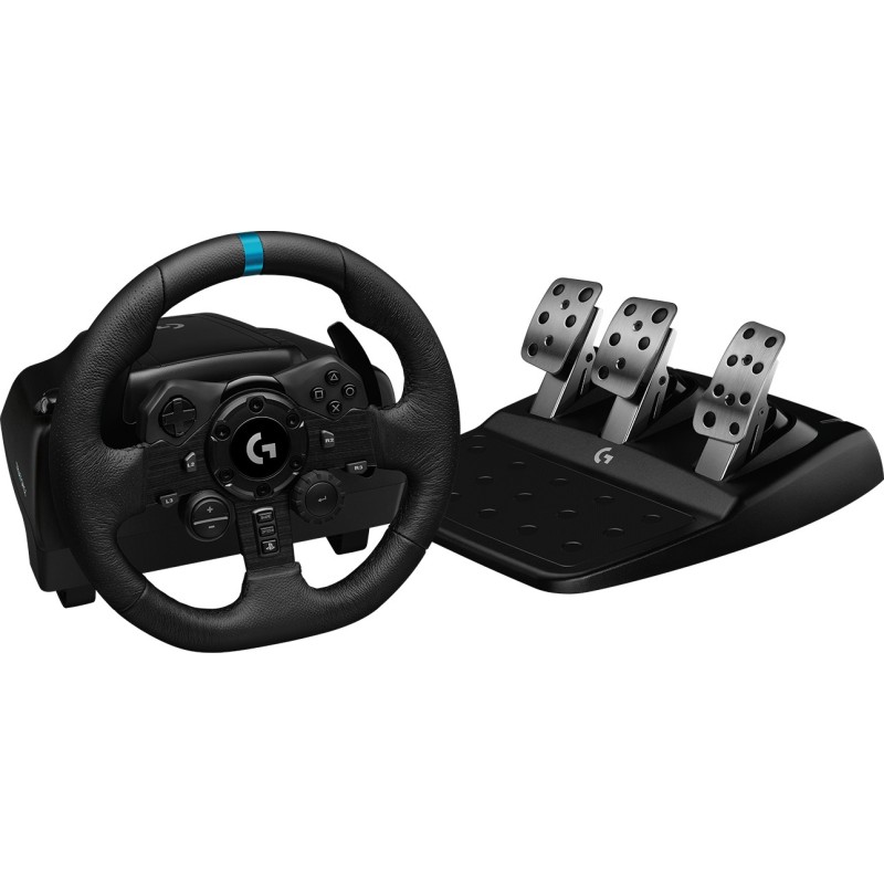 Logitech G G923 Nero USB 2.0 Sterzo + Pedali Analogico Digitale PC, PlayStation 4, PlayStation 5