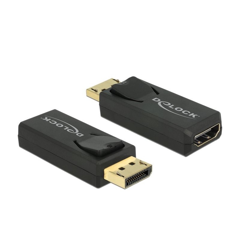 DeLOCK 65571 adattatore per inversione del genere dei cavi Displayport 1.2 HDMI Nero