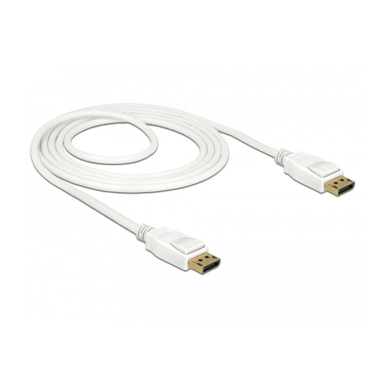 DeLOCK 85509 cavo DisplayPort 1,5 m Bianco DeLOCK 85509 cavo DisplayPort 1,5 m Bianco