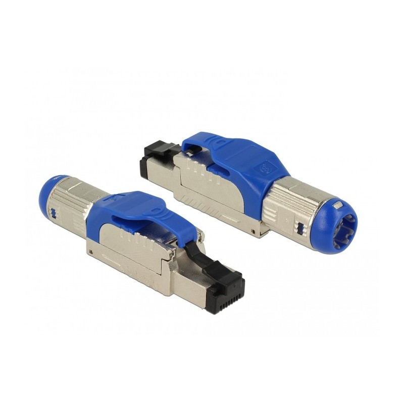 DeLOCK 86487 cavo di collegamento RJ-45 Blu, Argento DeLOCK 86487 cavo di collegamento RJ-45 Blu, Argento