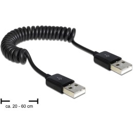 DeLOCK 83239 cavo USB USB 2.0 0,6 m USB A Nero