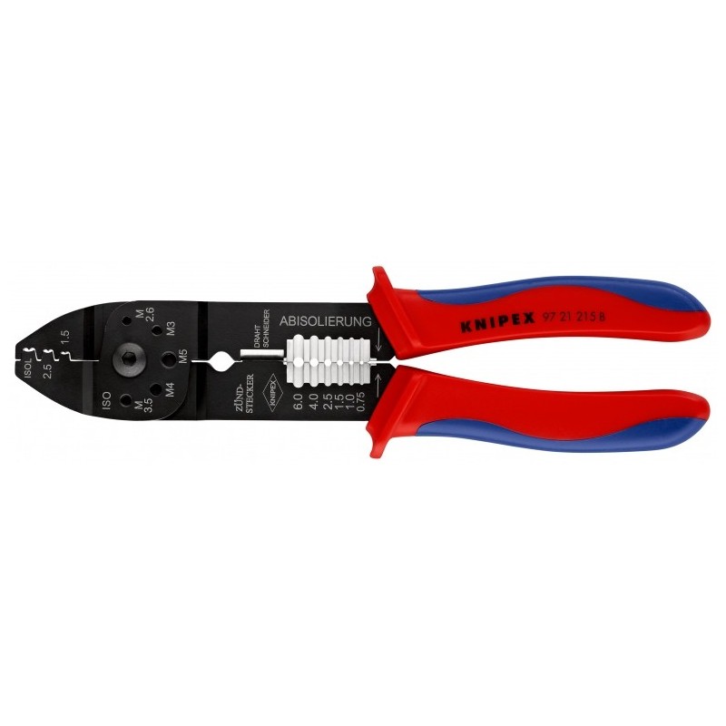 Knipex 97 21 215 B Crimpatrice Nero, Blu, Rosso Knipex 97 21 215 B Crimpatrice Nero, Blu, Rosso
