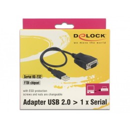 DeLOCK 62958 replicatore di porte e docking station per laptop USB tipo A Nero