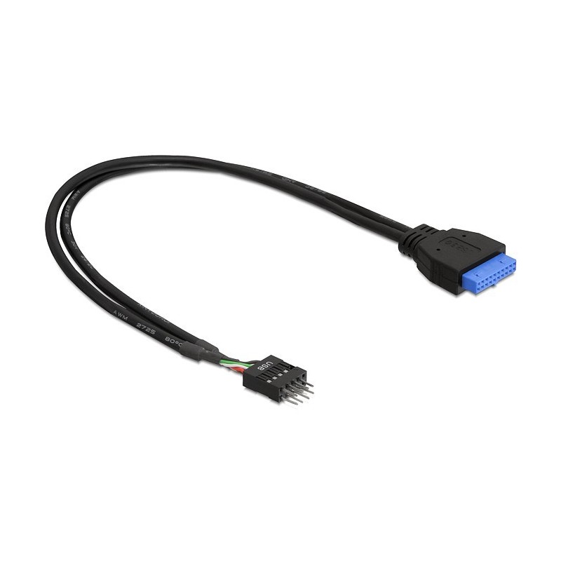 DeLOCK USB 3.0 19 pin - USB 2.0 8 pin 45cm