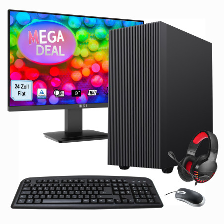 Hyrican SET02472 PC stazione di lavoro AMD Ryzen™ 5 5600G 32 GB DDR4-SDRAM 1 TB SSD Tower Nero