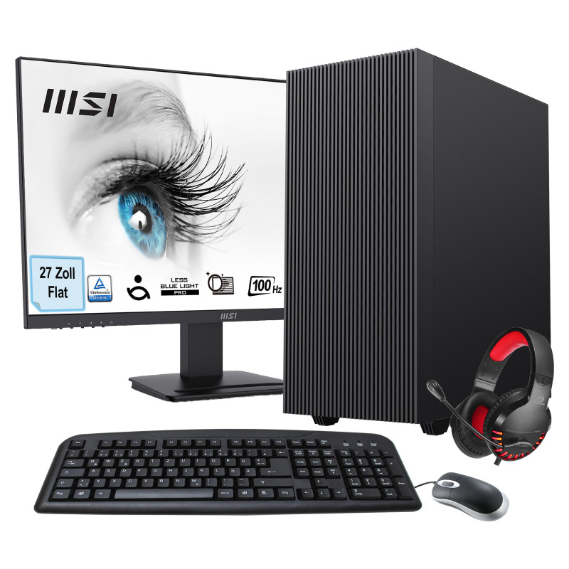 Hyrican SET02475 PC stazione di lavoro AMD Ryzen™ 5 5600G 32 GB DDR4-SDRAM 1 TB SSD Tower Nero
