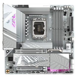 GIGABYTE Z890M AORUS ELITE WIFI7 ICE Scheda Madre - Supporta CPU Intel Core Ultra (Serie 2), VRM a 12+1+2 fasi, fino a 8800MHz