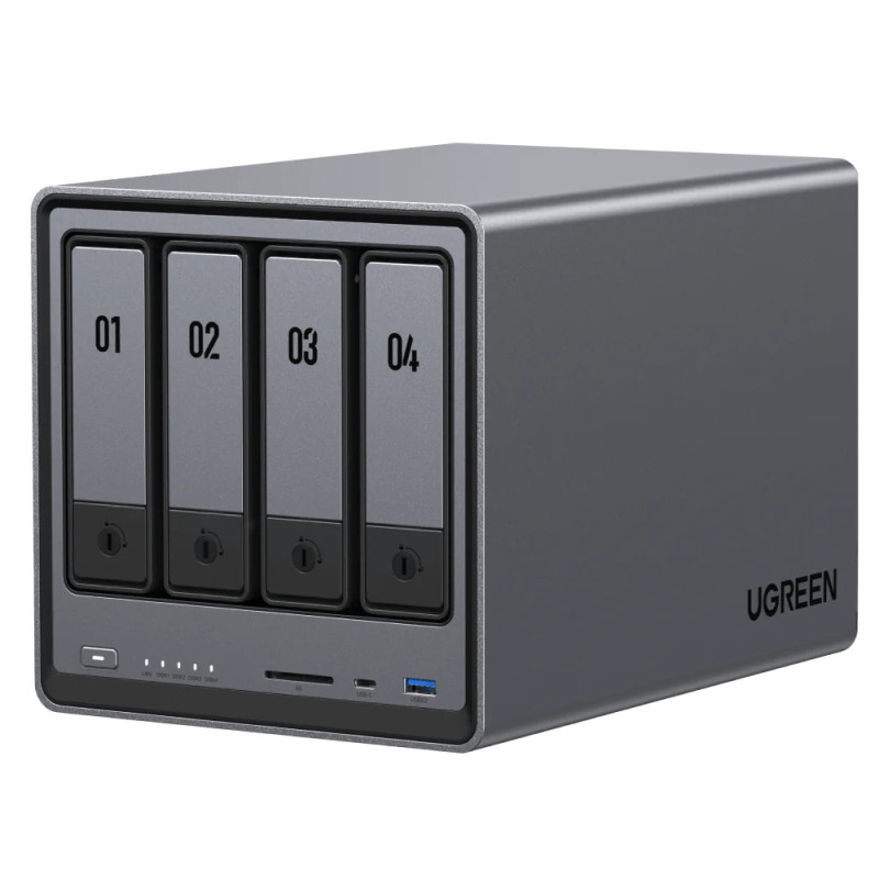 Ugreen NASync DXP4800 NAS Compatta N100 8 GB DDR5 0 TB UGOS Pro Nero Ugreen NASync DXP4800 NAS Compatta N100 8 GB DDR5 0 TB UGOS Pro Nero